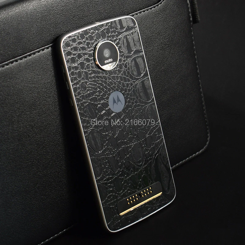 Для Motorola Moto Z XT1650/Z Play Droid XT1653 узор из крокодиловой кожи полное заднее покрытие
