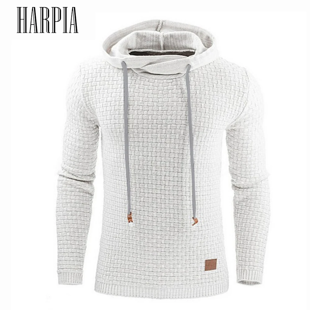 Harpia мужская толстовка с капюшоном повседневная спортивная одежда клетчатые