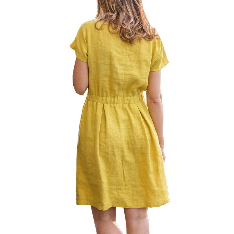 BAMBOOBOY Женская летняя обувь Стиль Feminino Vestido Хлопковая повседневная женская одежда