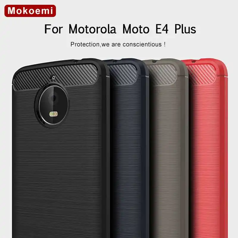 Mokoemi модный противоударный мягкий силиконовый чехол 5 дюйма для Motorola Moto E4 Plus