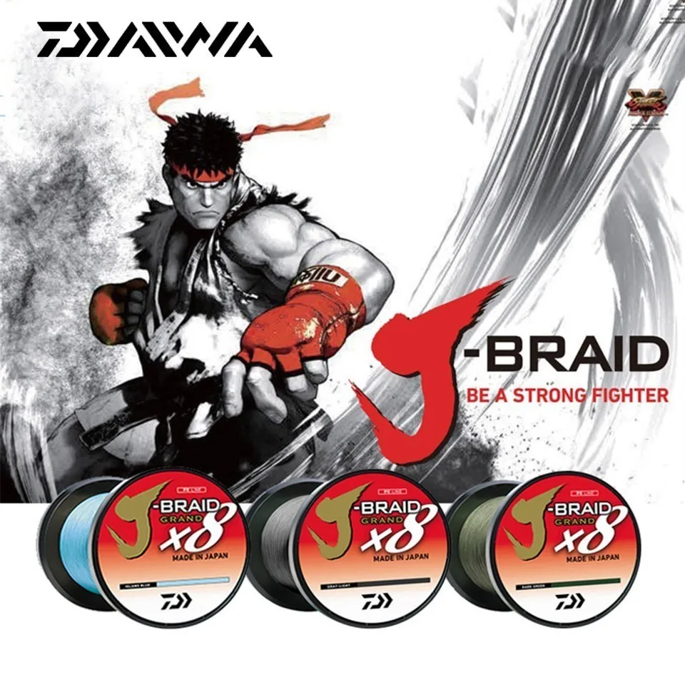 Рыболовная леска Daiwa J braid Grand плетеная из ПЭ 8 нитей 135/150/300 м японская|Рыболовные