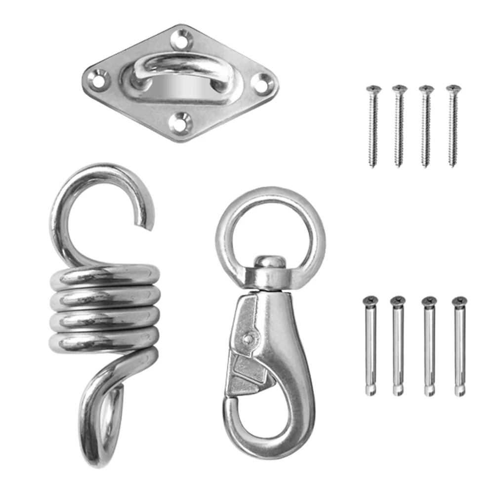 660LB Capacity Hammock Spring Swivel Hook and Ceiling Chair Hanging Accessories Kit Mount Camping Outdoor Tool | Спорт и развлечения