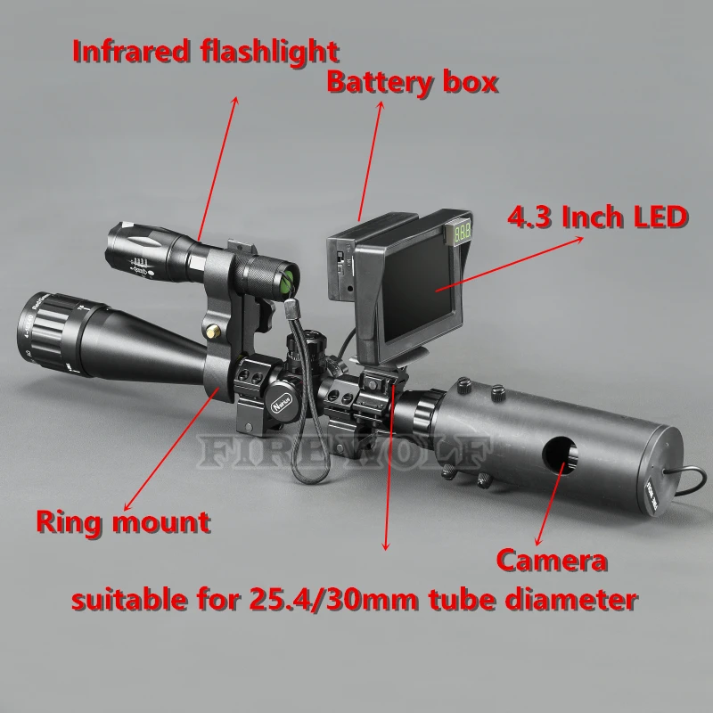 Riflescope добавить на инфракрасном DIY ночного видения область день и ночь двойного