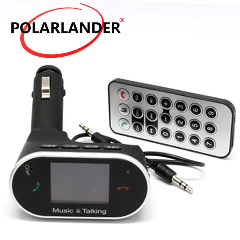 Автомобильный комплект Bluetooth с жк экраном USB TF карта mp3 плеер FM передатчик