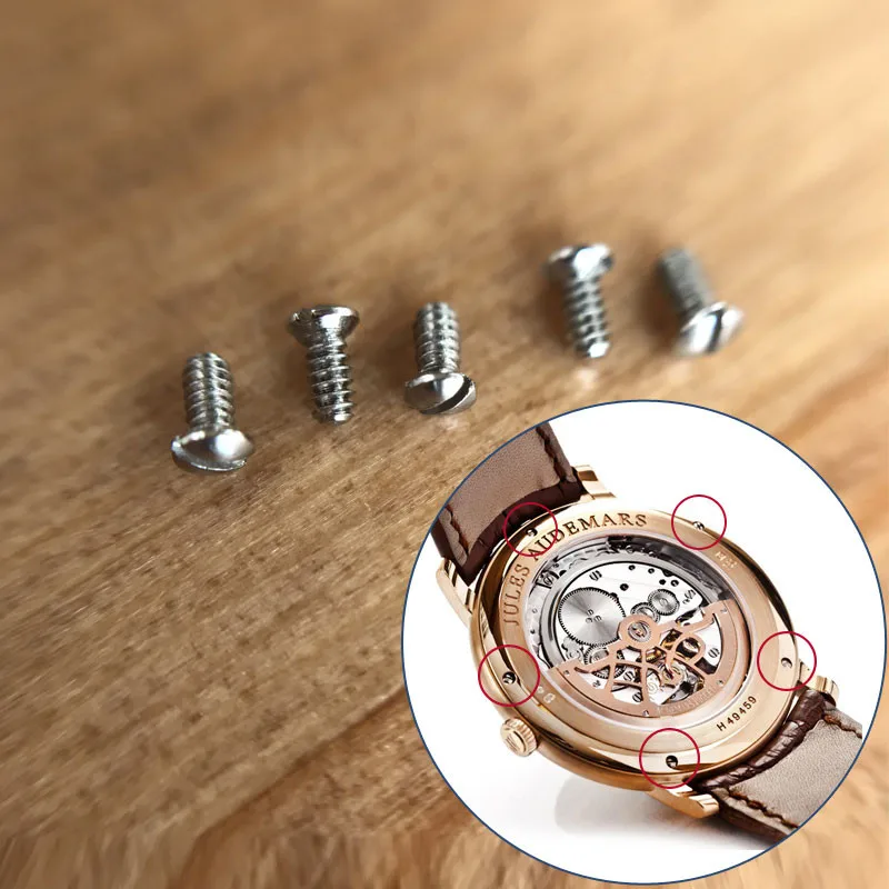 Стальной винт для Audemars Piguet AP JULES AUDEMARS 41 мм Оригинальный чехол часов запасные части