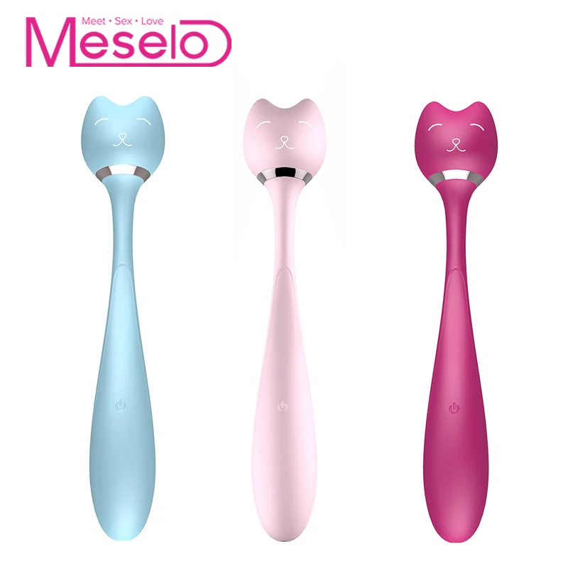 Meselo 9 скоростей красивый дизайн с кошкой вибратор для сосков Секс игрушки женщин