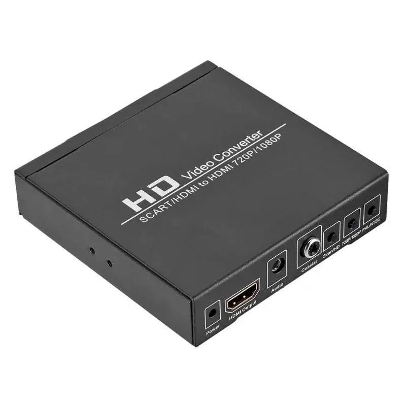 Высокое качество scart HDMI конвертер HD 720 P/1080 P цифровой видеопреобразователь