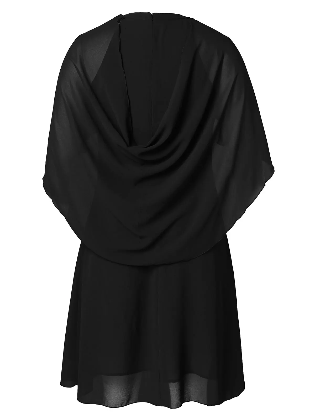 Wipalo Plus Size 5XL Solid Keyhole Neck Batwing Sleeve Dress Knee-Length A Line Vintage Chiffon Summer Party Vestidos | Женская одежда