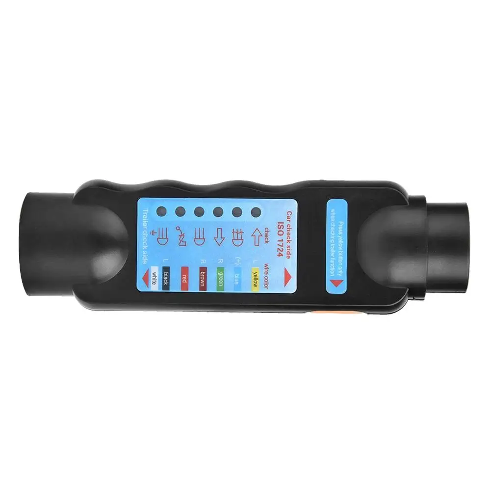 12V прицеп 7 Pin буксировочный свет провод цепи синий тестер проводов разъем ABS