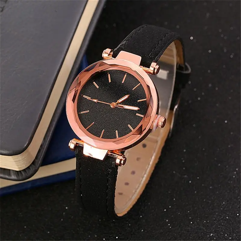 Reloj Mujer минимализм женские часы кожаный ремешок из нержавеющей стали аналоговые