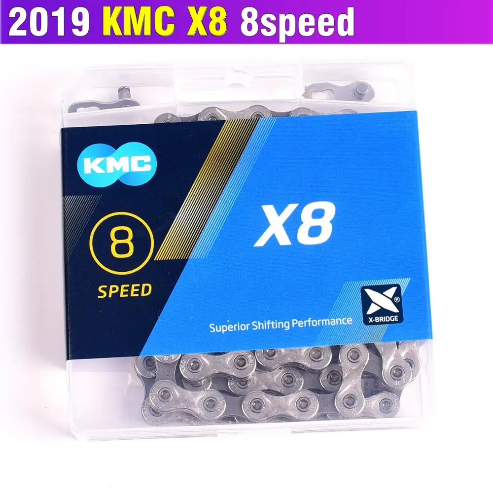 Тайвань KMC цепь X8 X8.93 горная фотовелосипедная 6/7/8/18/21/24 скоростная аксессуары для 8