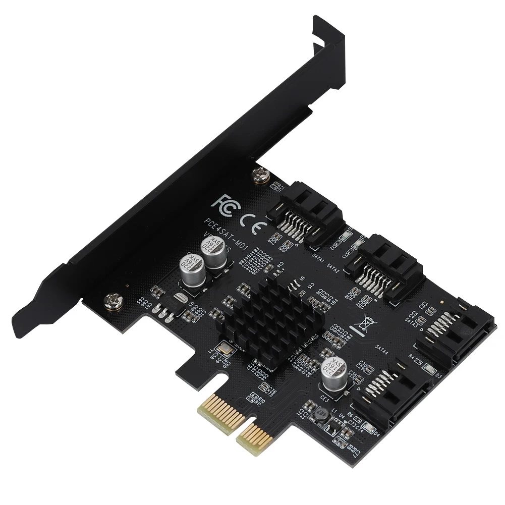 Новинка 6G SATA 3 0 для PCI-E 4 порта адаптер расширитель переходная карта HDD SSD PCI-Express