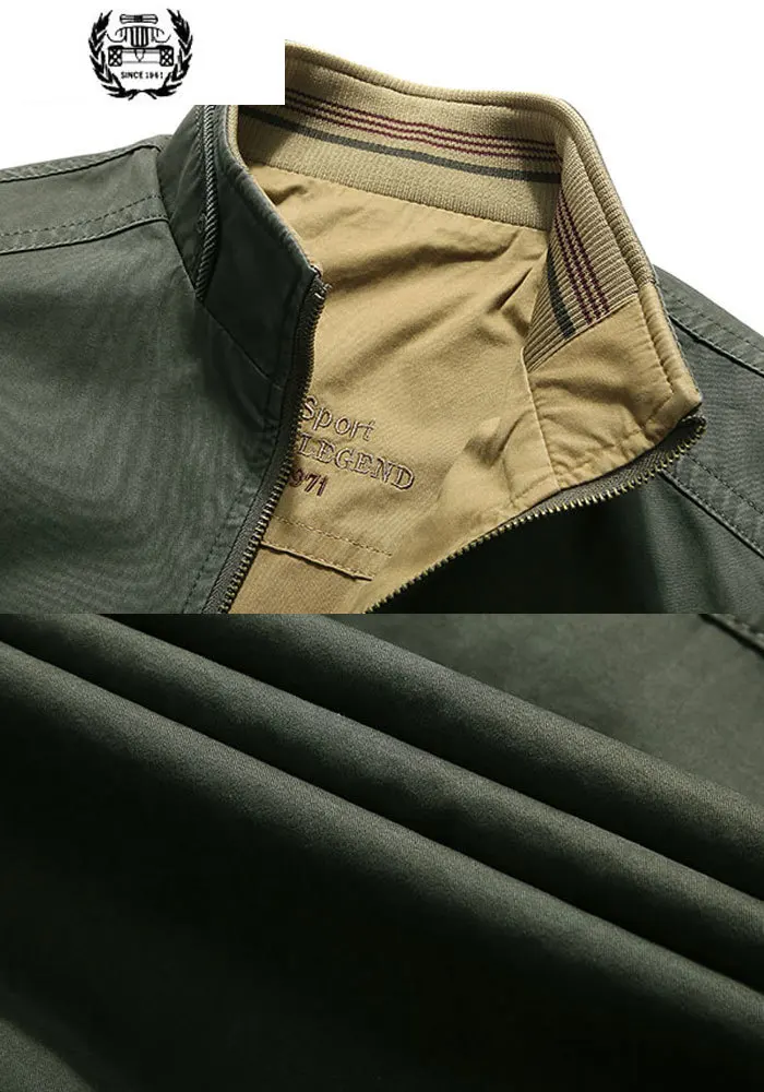 4XL 2019 осенне Весенняя брендовая куртка тонкая с воротником стойкой Азиатский