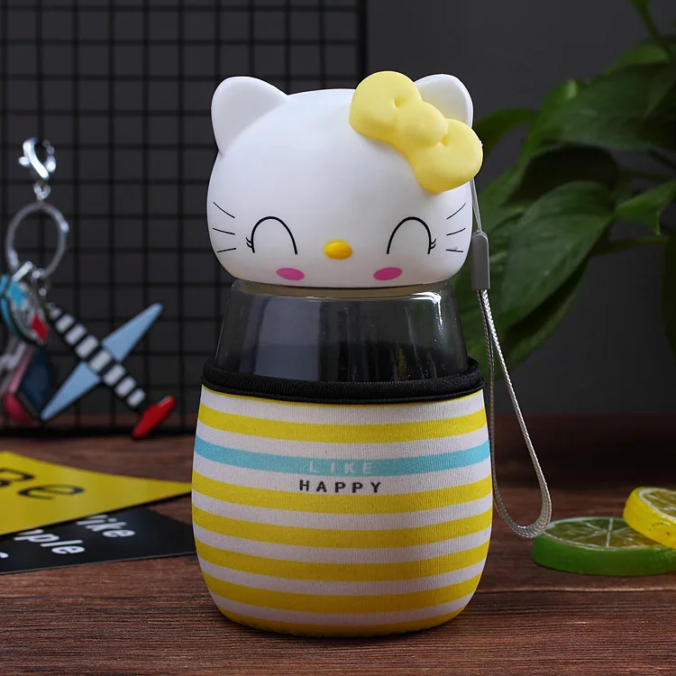 

Cartoon Cloth Set Bring Lift Rope Flower Receptacle Originality Practical New Pattern Gift Promotion Glass Lovers Readily Cup