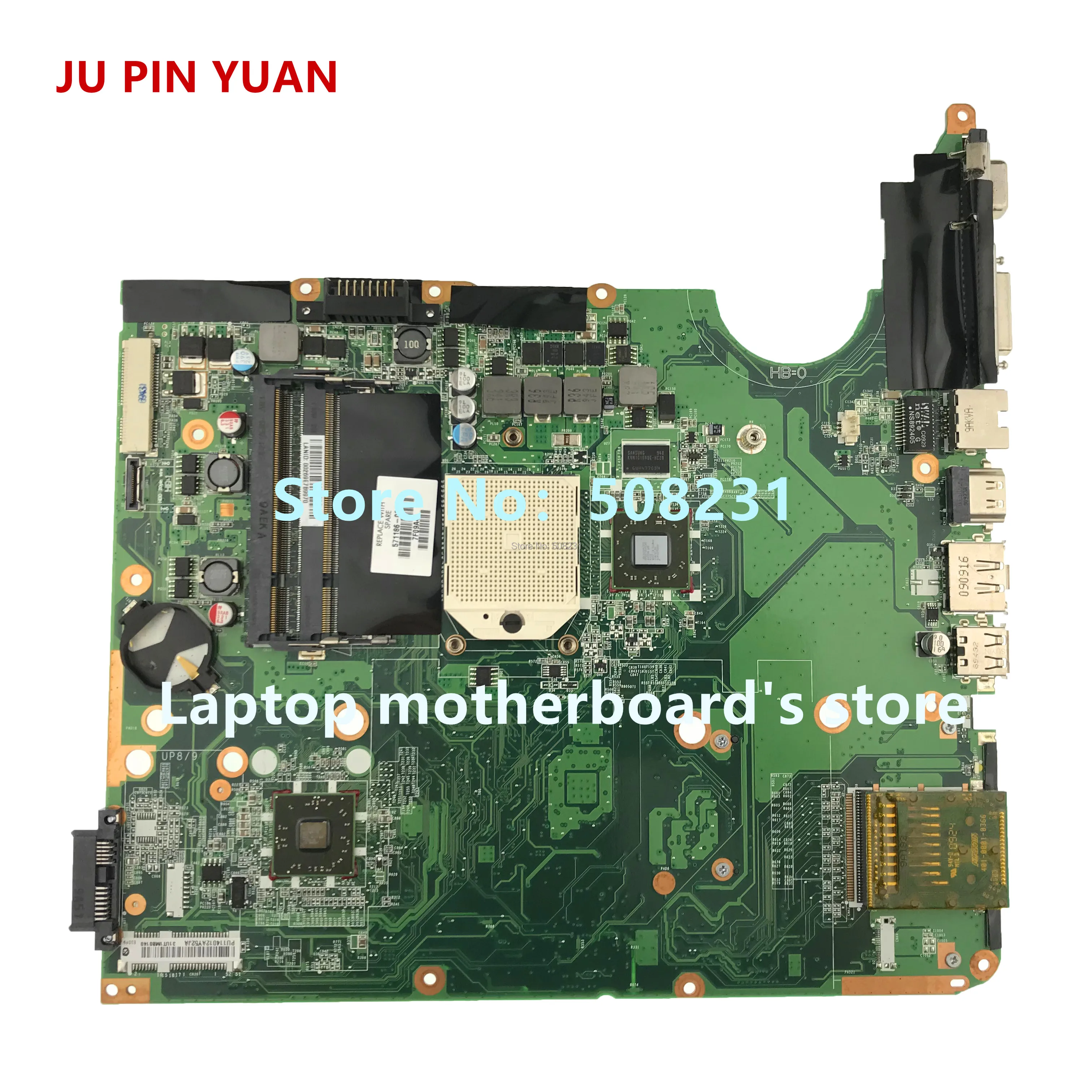 JU PIN YUAN 571186 001 материнская плата для ноутбука HP PAVILION DV6 2000 полностью