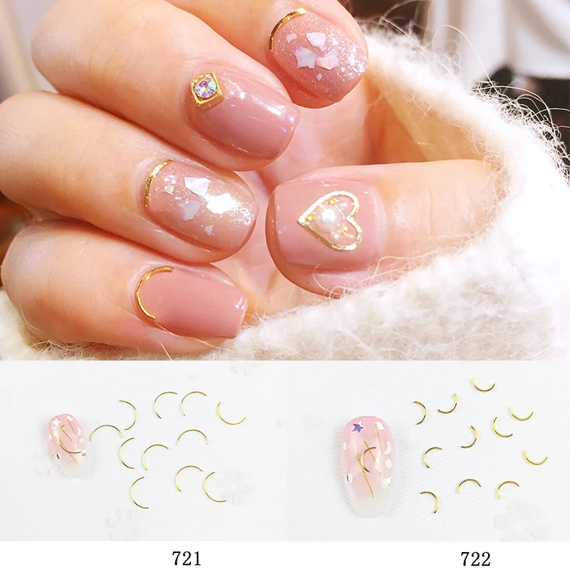 HNUIX 100 шт./лот мини круглые квадратные звезды заклепки гвоздики металлический