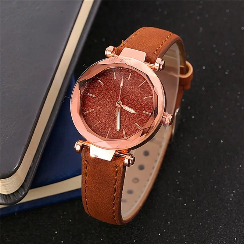 Reloj Mujer минимализм женские часы кожаный ремешок из нержавеющей стали аналоговые