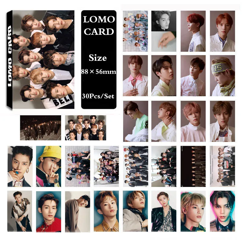 30 шт. KPOP NCT NCT127 новый альбом обычная Фотокарта Постер ломо карты