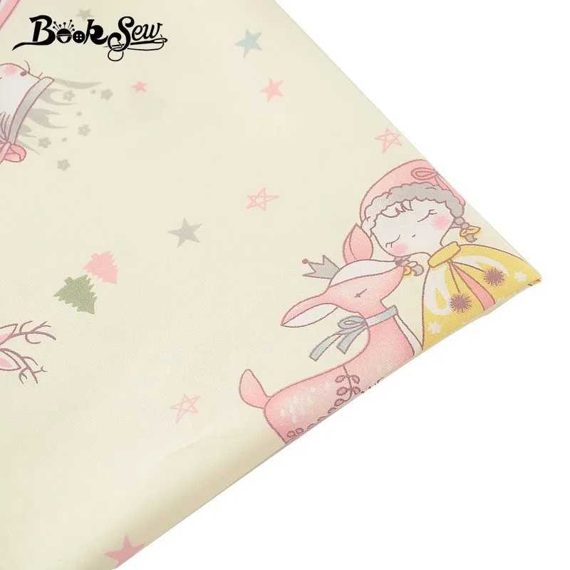 Booksew 100% хлопчатобумажная саржевая ткань милая для девочек шитья квилтинга сделай