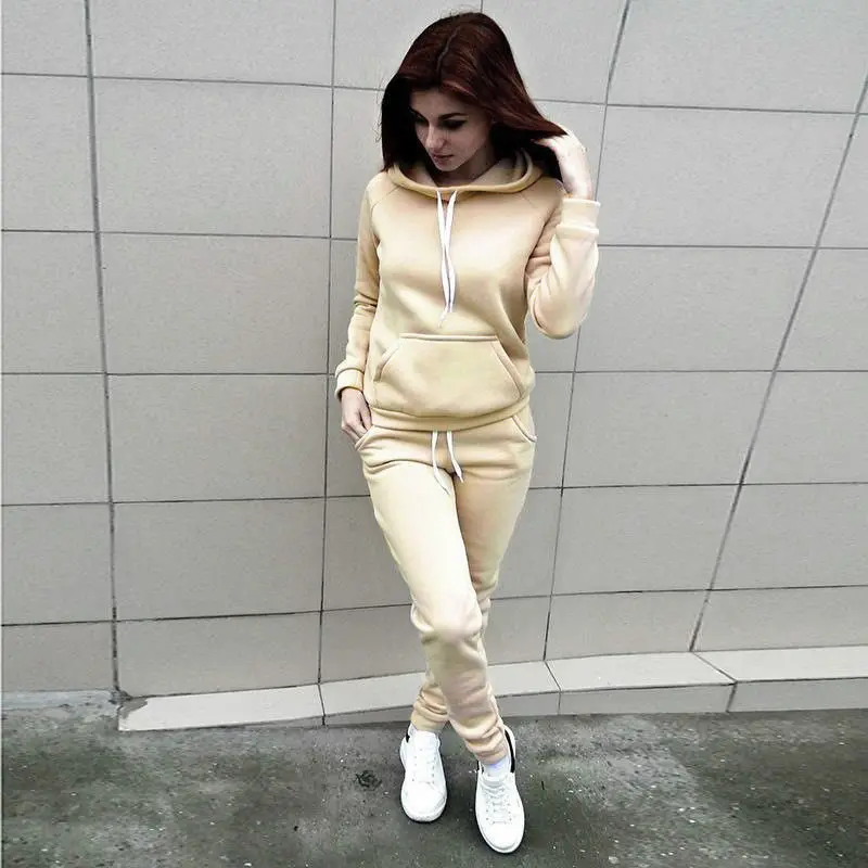 

Thefound Sweatshirt Set New Women Ladies letter Tracksuit Set 2pcs Tops Pants Suit Sweatshirt