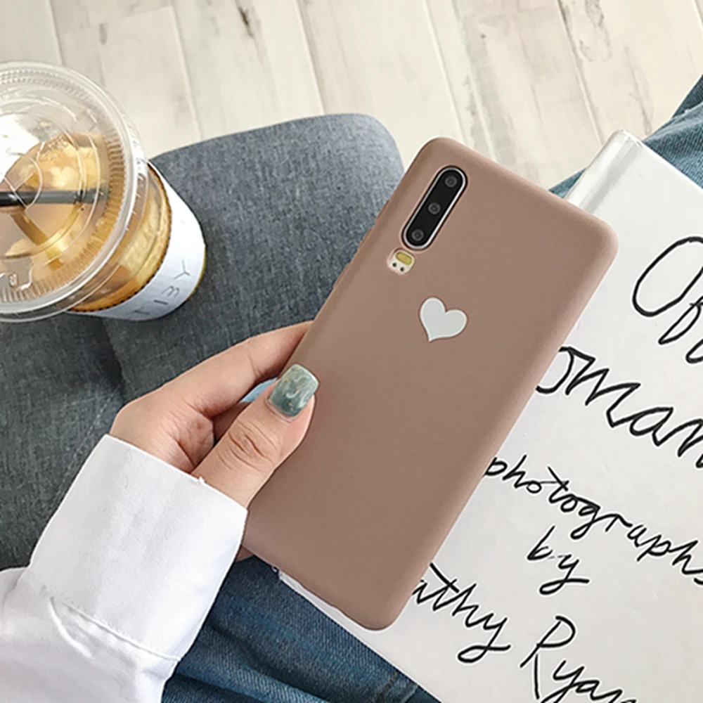 Кейс KISSCASE Luminous для Huawei P30 P20 Pro P10 Mate 20 10 с рисунком сердца на задней панели Nova 4 Honor 9 V20.