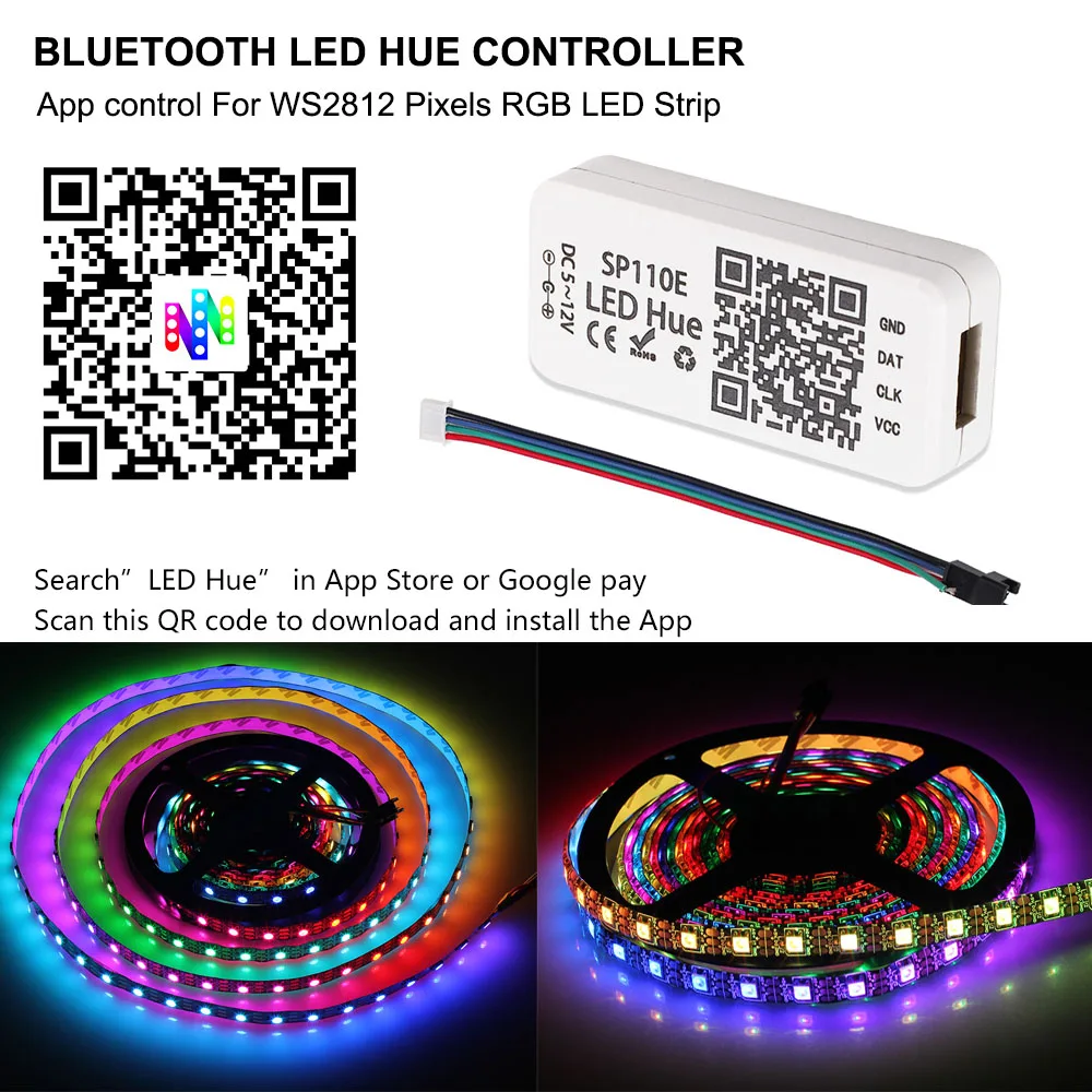 Светодиодная лента CLAITE RGB светильник для индивидуально адресуемой светодиодной