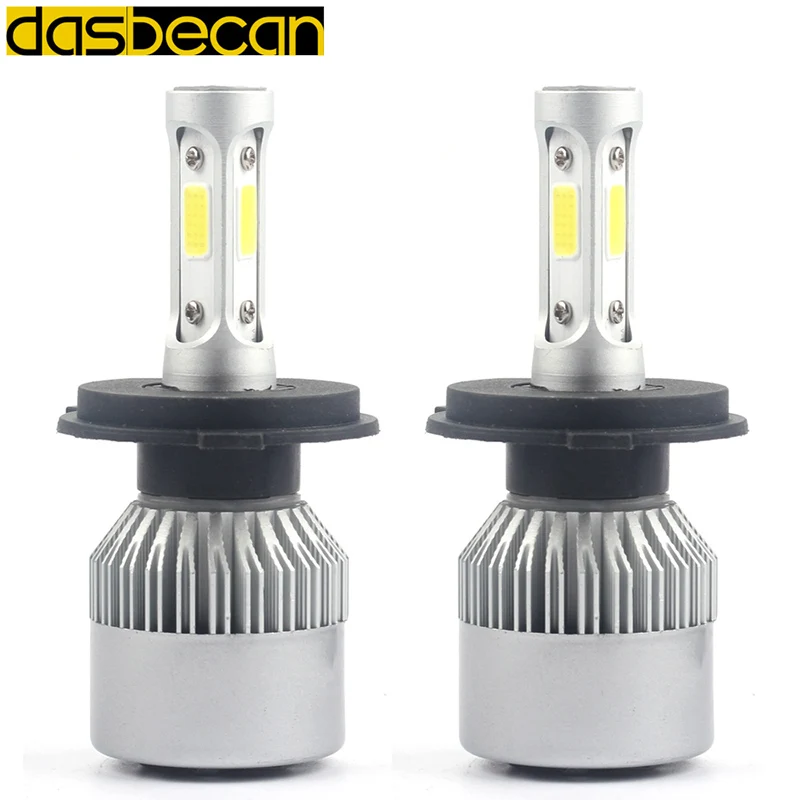 Dasbecan 2x6000K H1 H7 H8 H9 H11 9005 HB3 H10 9006 HB4 H3 H4 Автомобильная Лампа S2 автомобильная фара 36