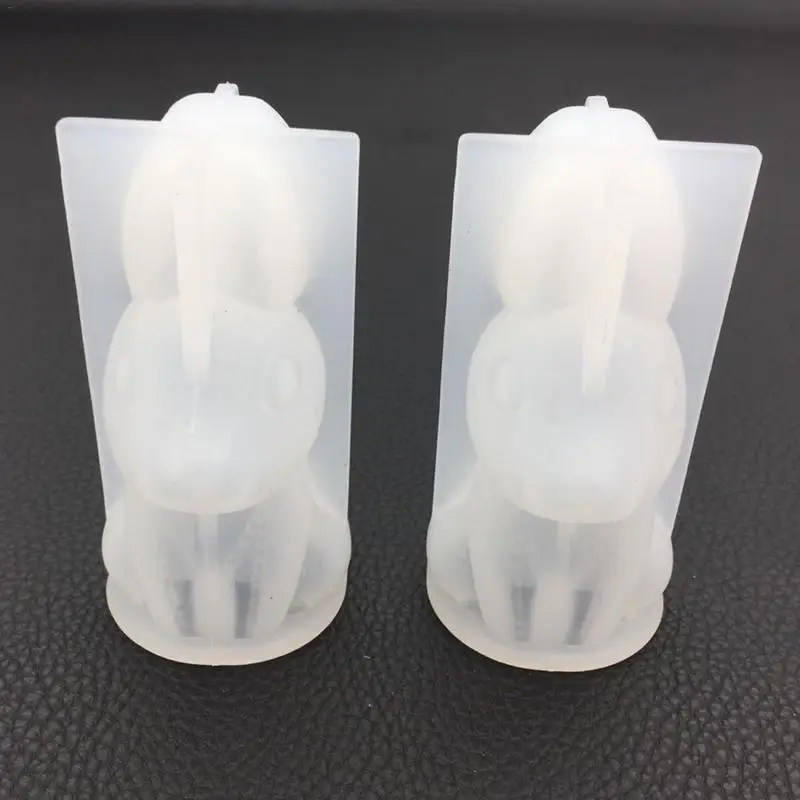 DIY Пасхальный кролик эпоксидная 3D строчка животное модель трехмерный пластырь