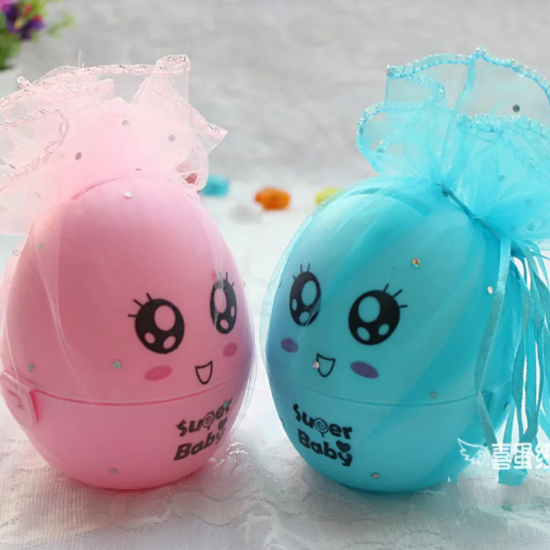 10 шт. яйцевидной формы коробка конфет Baby Shower Вечерние|Подарочные сумки и