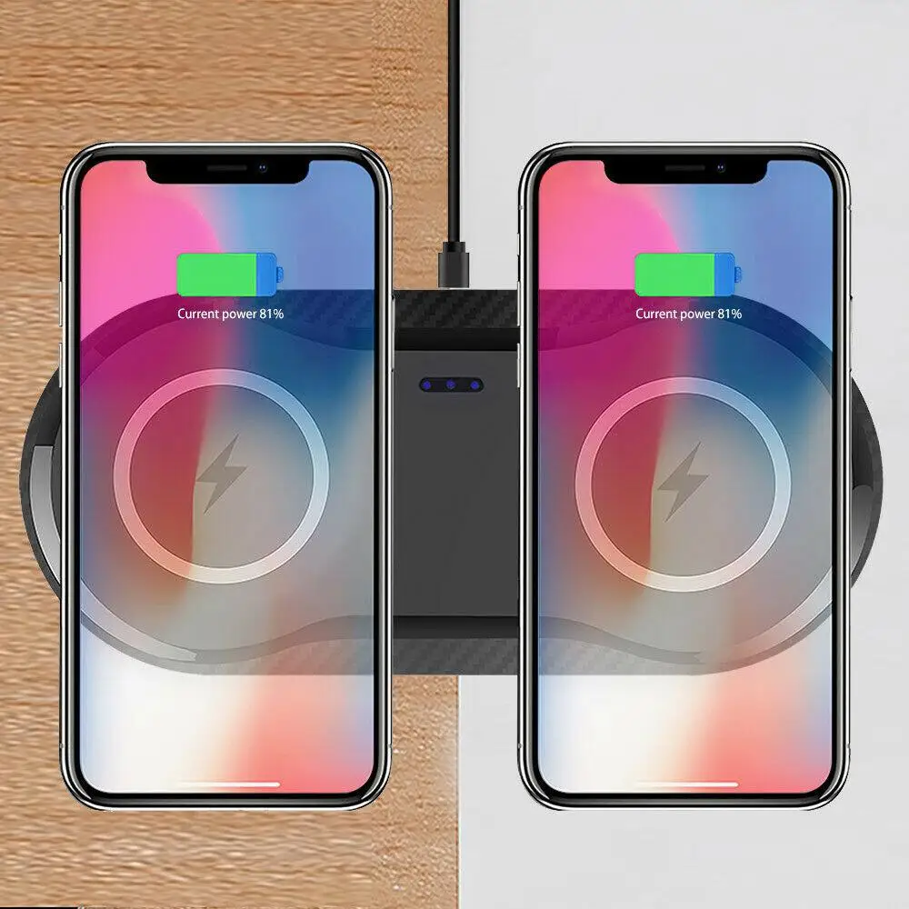 DSstyles Qi Беспроводное зарядное устройство для зарядки телефона коврик iPhone XS Max samsung