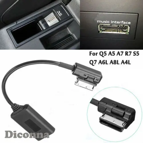 Bluetooth аудио кабель MMI адаптер для подключения к разъему Aux радио Audi Q5 A5 A7 R7 S5 Q7 A6L A8L
