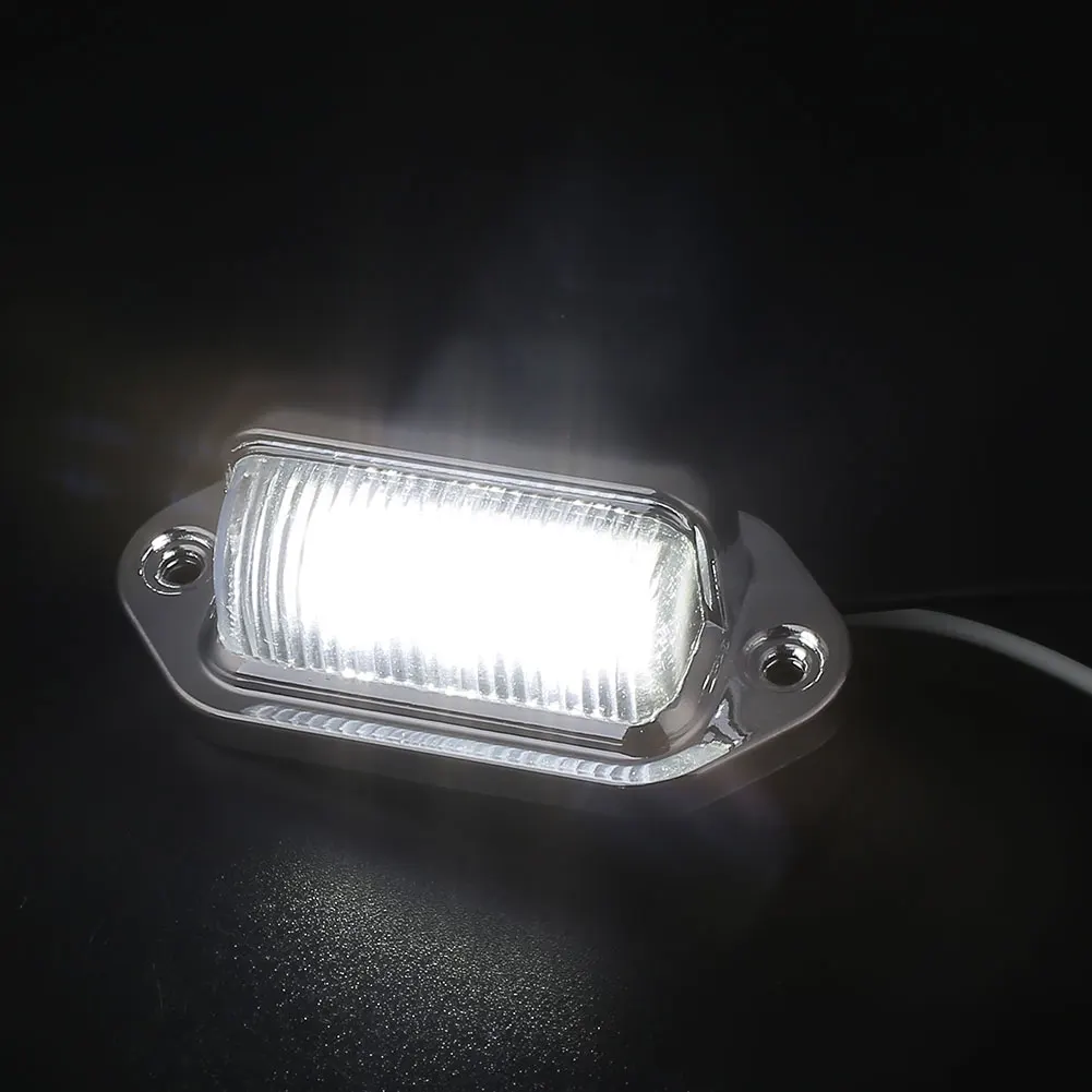 Светодио дный 6 LED белый грузовик номерной знак освещение свет лампы для