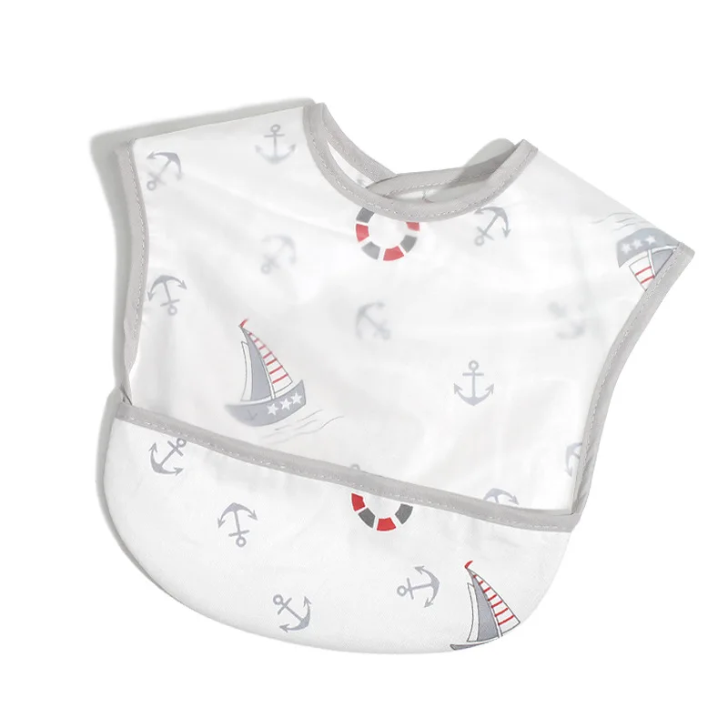 Baby Bibs EVA Waterproof Lunch Bibs Cartoon Fruits Printing Infants Bibs Boys Girls Feeding Burp Cloths Bibs Apron