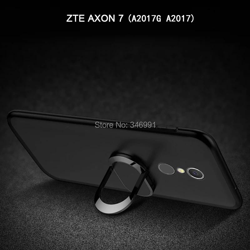 Чехол для ZTE Axon 7 A2017G A2017U A2017 Роскошный чехол 5 дюйма черный силиконовый магнитный