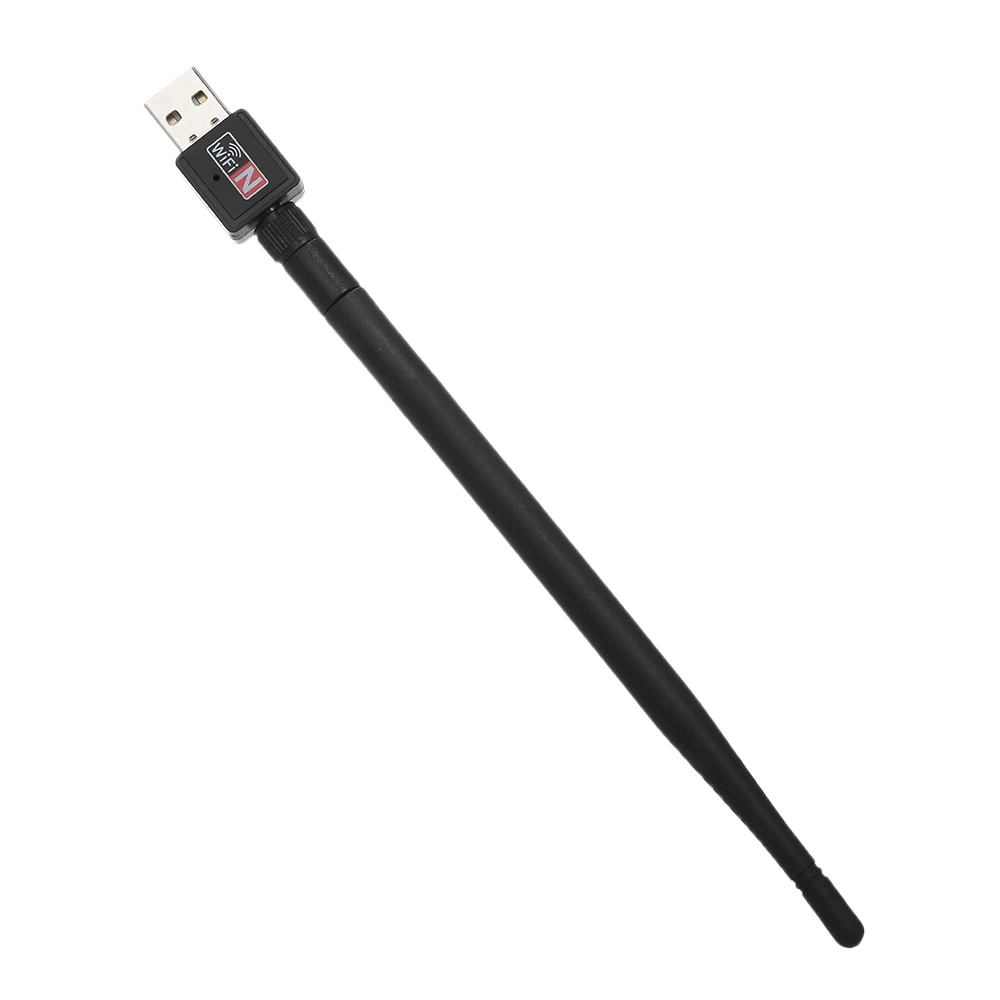 Беспроводной USB Wi Fi адаптер 600 Мбит/с 802.11b/G/N со съемной антенной 2 дБи 4