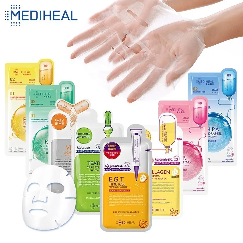 8 моделей MEDIHEAL уход за кожей лист Корейская маска для лица обернутая против