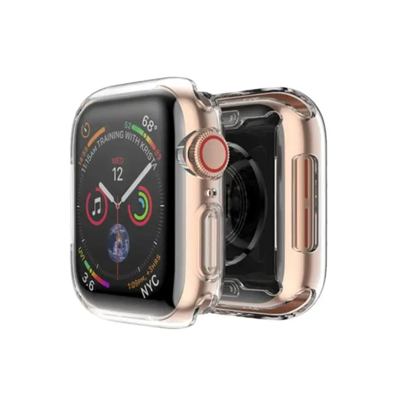 ALLOYSEED 40 мм 44 жесткий защитный чехол для экрана ПК Apple Watch iWatch Series 4 Smartwatch прозрачная
