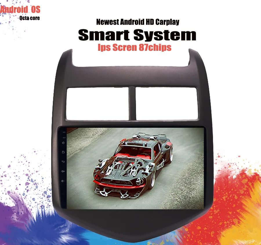 Автомобильный DVD-плеер на платформе Android 10 0 для Chevrolet Aveo/Sonic 2011 2012 2013 2 Din радио