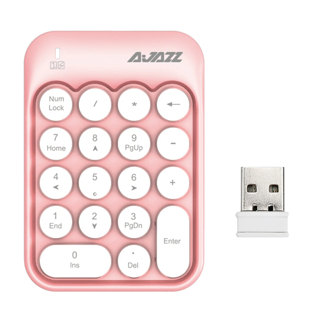 Цифровая клавиатура 18 клавиш 2 4G беспроводной USB номер Pad Клавиатура для