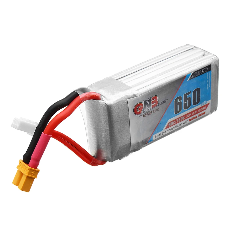 Высокая мощность Gaoneng Lipo батарея GNB 11 1 V 650mAh 80C/160C 3S RC XT30 Разъем для моделей FPV Дрон
