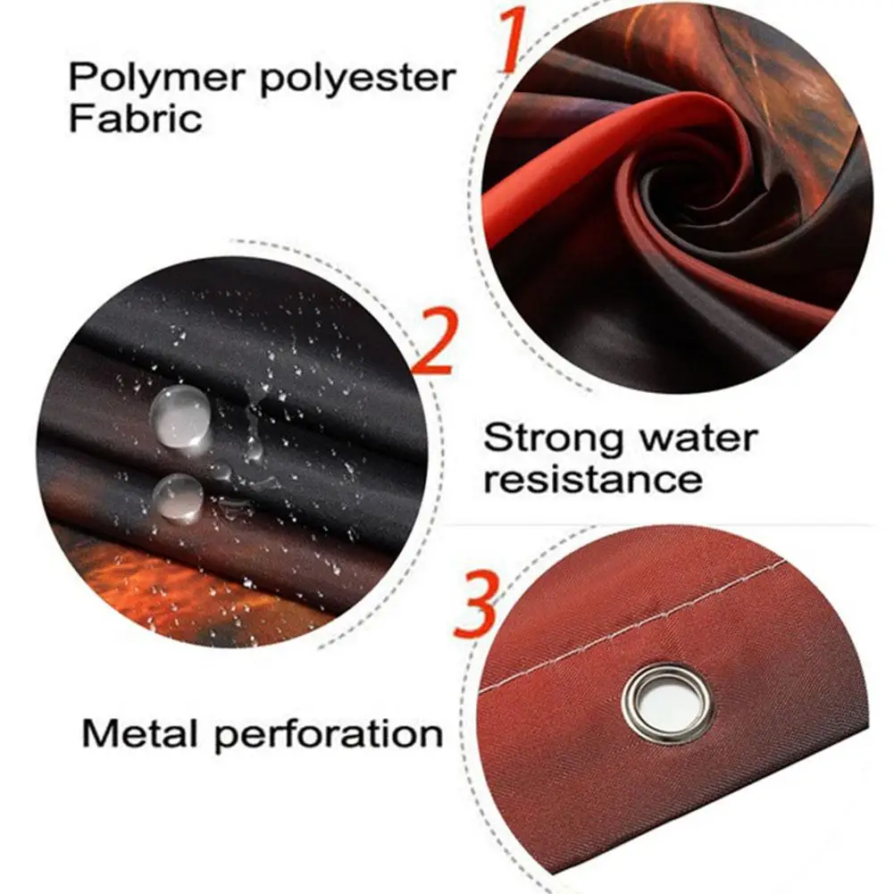 4 шт./компл. водонепроницаемый Мраморный Рисунок занавеска для душа