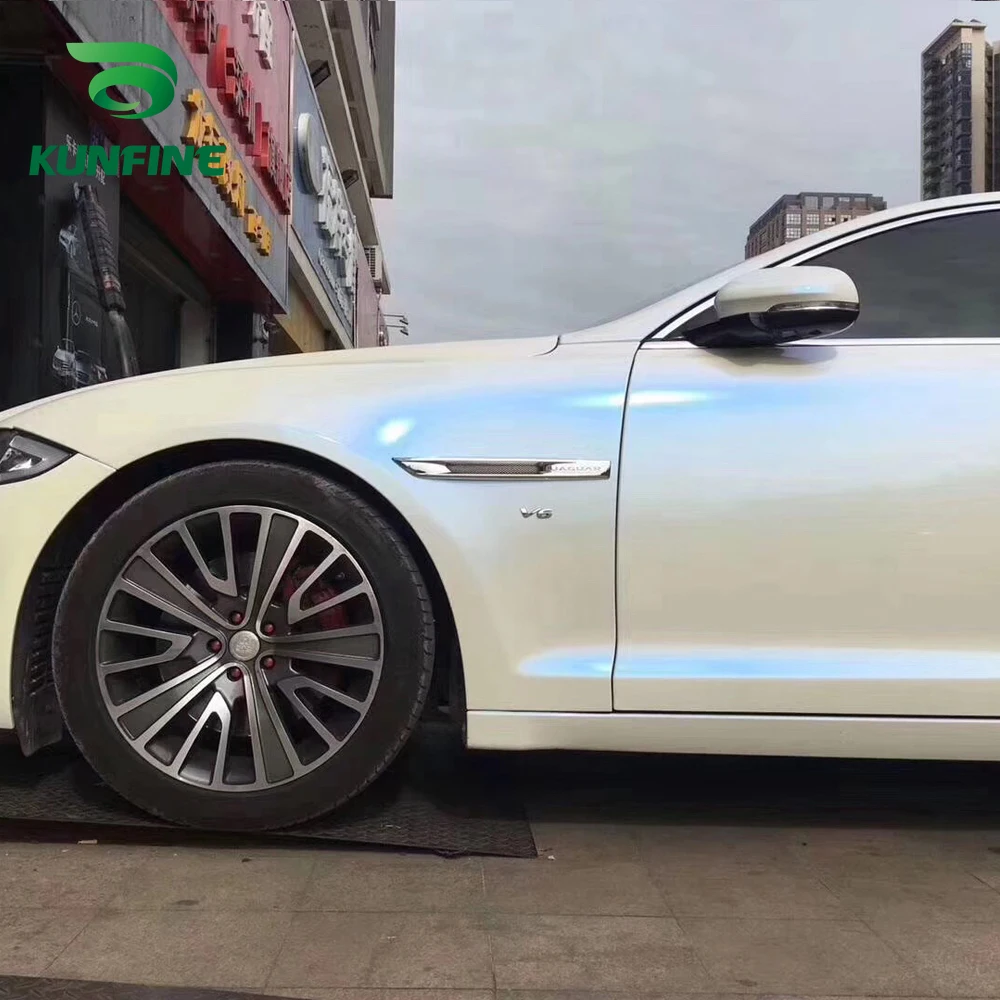 Автомобильный Стайлинг обёрточная бумага/матовая белая и синяя Автомобильная