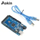 Плата Aokin Mega 2560 R3 с USB-кабелем для Arduino R3 MEGA2560 MEGA 2560 R3  CH340G AVR USB макетная плата