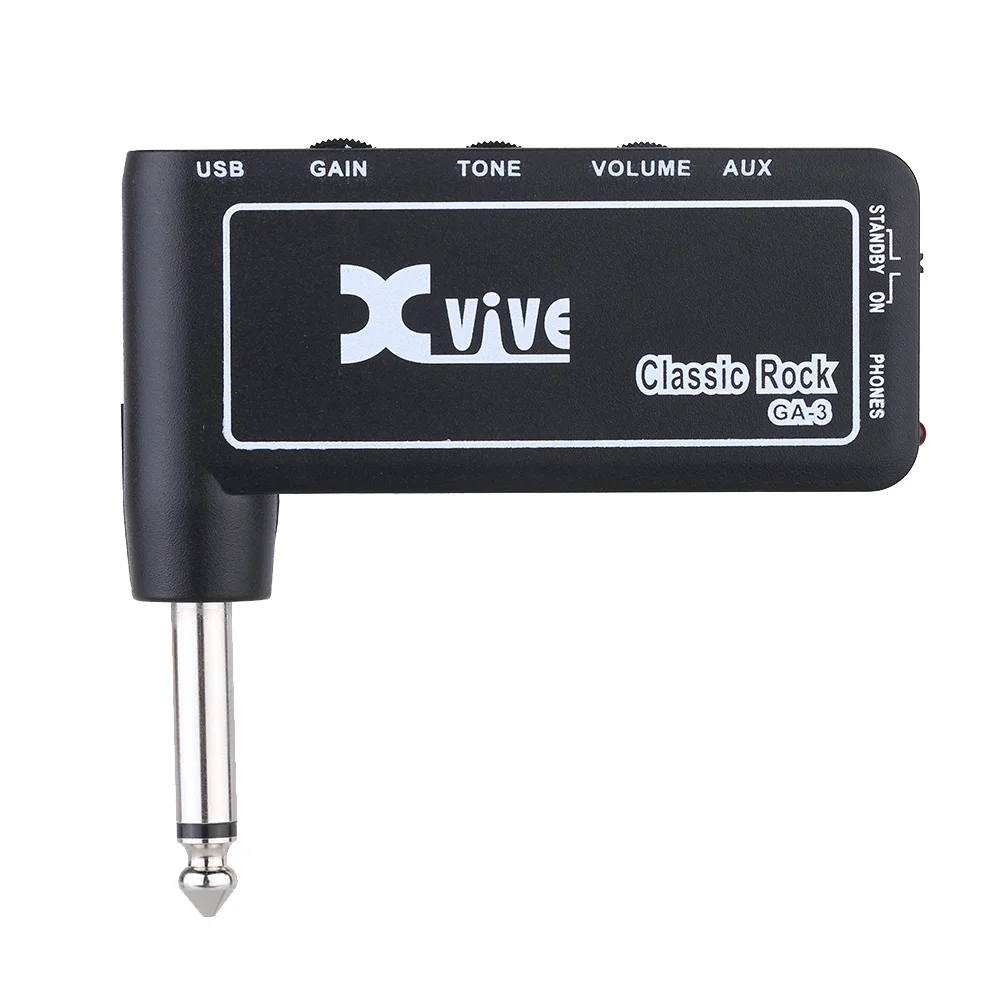 Xvive GA3 Классические гитарные наушники усилитель мини Портативный Перезаряжаемые