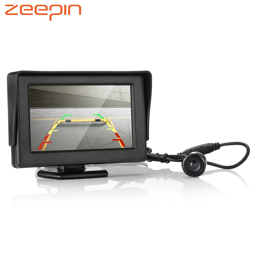 Car 4.3 inch Screen Display Rear View Monitor Night Vision 18.5mm Reversing Camera With 170 Degrees Diagonal Viewing Angle | Автомобили и