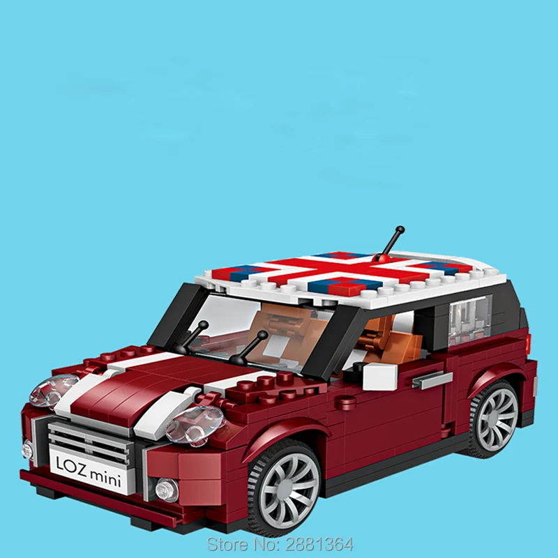 LOZ 1111 Mini Cooper Car Model 1:24 волшебный бриллиант 4 p2pcs строительный блок кирпичи игрушки в