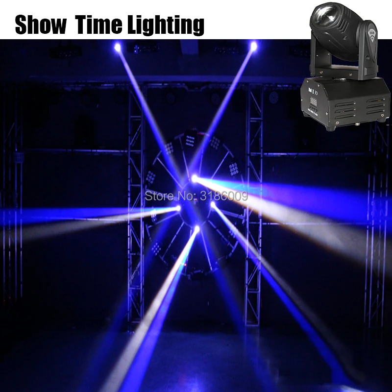 

Show Time Mini Led 10W Beam Moving head 10W Spot Wash RGBW 4 In 1 Stage Effect DMX 512 Control KTV DJ Party Lite