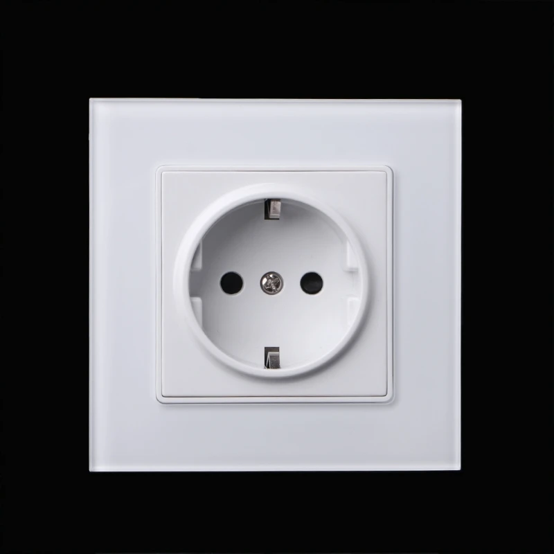 16A EU Standard 86 Type Wall Power Socket Glass Charger Adapter Panel 110V-250V L15 | Обустройство дома