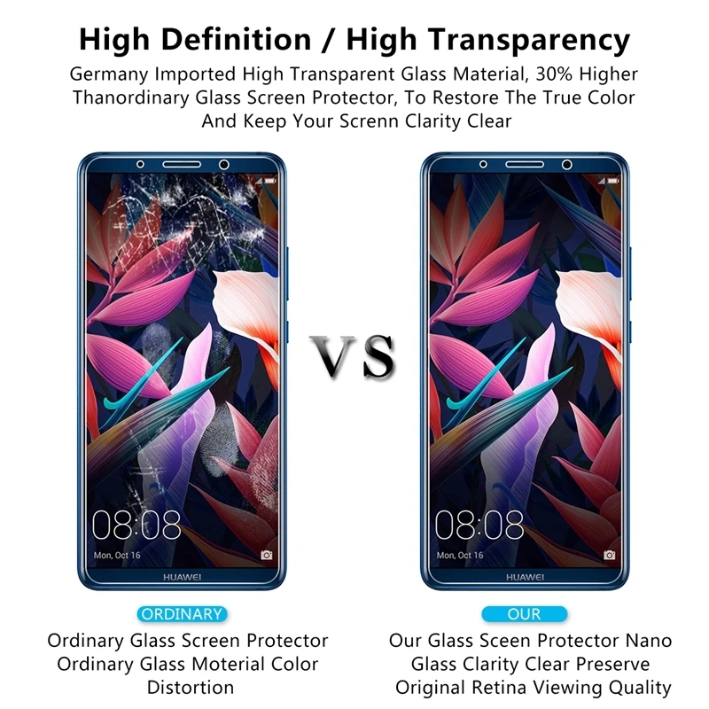 Закаленное стекло 9H для Huawei Mate 10 Pro Защита экрана huawei Mate10 pro Премиум Защитная