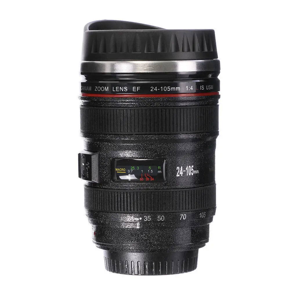 Термос для объектива камеры Canon EF 24-105 мм кружка кофе нержавеющая сталь W крышка